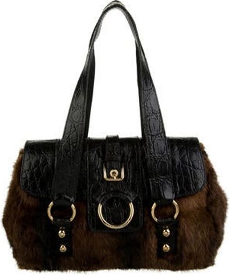 dolce gabbana fur bag
